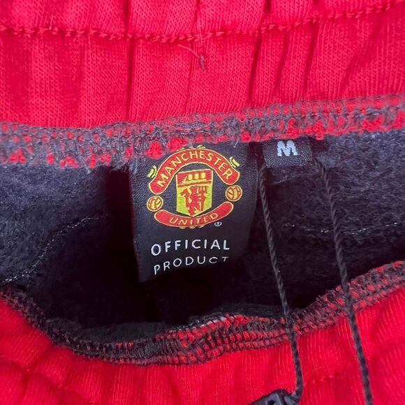 Manchester-United-FC Men's Black and Grey Joggers Sweaptants - Picture 3 of 6